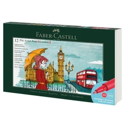 SET PITT ARTIST PEN PK12 LONDON FABER CASTELL 267137 SORTIRANO