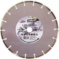 Dijamantska rezna ploča Standard-Universal, segmentna O 230 x 22,23 WOLFCRAFT