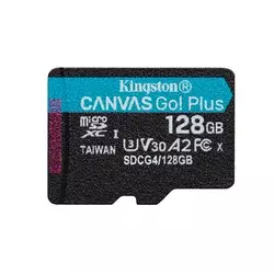 KINGSTON Memorijska kartica U3 V30 microSDXC 128GB Canvas Go Plus 200MB/s A2 SDCG4/128GBSP