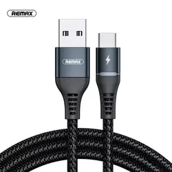 Remax Colorful RC-152a crni kabl za punjač USB A (muški) na USB C (muški) 1m
