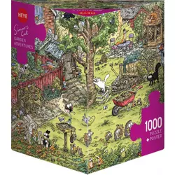 Heye puzzle 1000 pcs Triangle Simon Tofield Garden Adventures 29933
