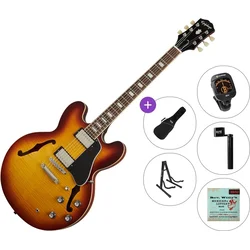 Epiphone ES-335 Figured Standard SET Raspberry Tea Burst Jazz kitara (polakustična)