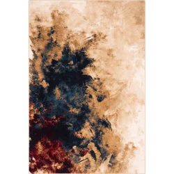 Volnena preproga 133x180 cm Burst dark beige – Agnella