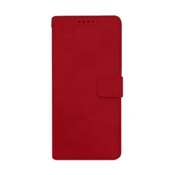 Maska za telefon LEATHER LUX FLIP za Samsung A15, Crvena