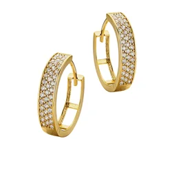 DIAMANT LETERNEL Uhani Ohrringe aus 585 Gelbgold rumena