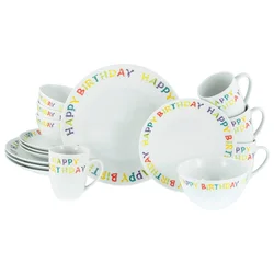 Creatable Kombinirani Servis Happy Birthday, 16-Delni