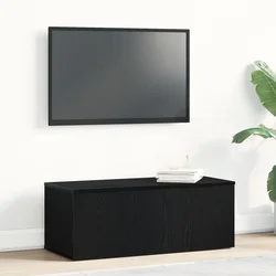 TV ormar s ladicama Crni hrast 80x34x30 cm Konstruirano drvo