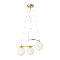 Redo 01-2715 - Viseći luster na sajli VOLLEY 3xE14/28W/230V zlatna