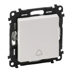 752115 TIPKALO ZA ZVONO 1P/6A/250V VALENA LIFE BIJELO
