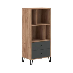Komoda SULA craft hrast/črna