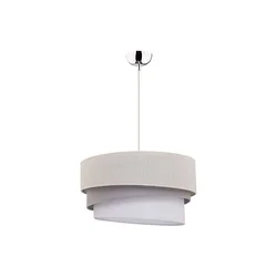 Duolla - Luster na sajli TRIO 1xE27/40W/230V prečnik 45 cm smeđa/siva/srebrna
