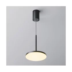 Maytoni P076PL-L12W3K-B - LED luster na sajli PLATO LED/12W/230V 3000K crna