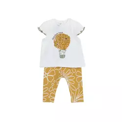 Chicco Komplet rumena/kaki/bela
