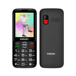 Evolveo - EasyPhone XO, mobilni telefon za starije osobe, crne boje