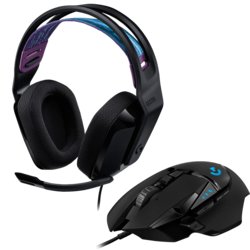 Logitech Gaming komplet slušalke G335 + miška G502 Hero