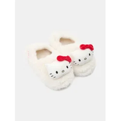 Sinsay - Plišane papuče sa 3D detaljima Hello Kitty - belo