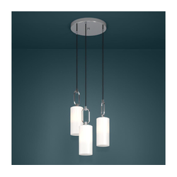 Eglo 390128 - Luster na kablu MAJANA 3xE27/40W/230V sjajni hrom