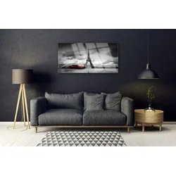 tulup.si Slika na steklu Pariz eifflov stolp poglej 125x50 cm 4 obešalnika