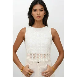 Trend Alacati Stili Ženska bluza Alc-X14191, Krem