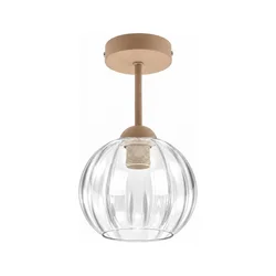 BRILAGI - LED plafonski luster RETRO GLASS 1xE27/60W/230V prečnik 18 cm bež/transparentno