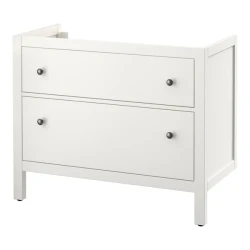HEMNES Postolje umivaonika,2 fioke, bela, 100x47x83 cm