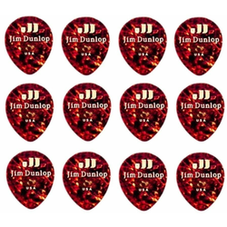 Dunlop 485P-05MD Celluloid Teardrop Shell Medium Players Pack