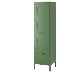 IDASEN Visoki element s fiokom i vratima, tamnozelena, 45x172 cm