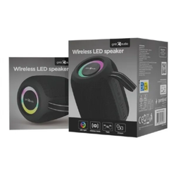 GEMBIRD SPK-BT-LED-05-BK Gembird Portable Bluetooth RGB LED TWS speaker, 8W, BT, FM, USB, Handsfree, Black
