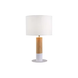 Stona lampa CARROL 1xE27/40W/230V bela/braon