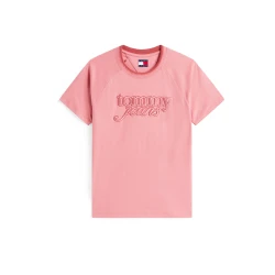 Tommy Jeans Majica roza/brusnica
