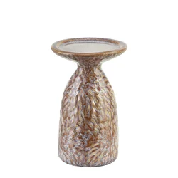 Mondex Svečnike Yarine Beige 10,5X8,5X16,5Cm, (5000191598)