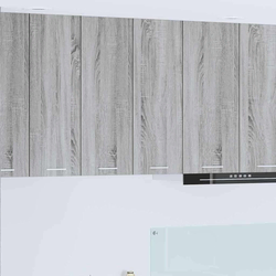 vidaXL Viseča omarica Riga Siva Sonoma 60 x 31 x 80 cm Konstruiran les
