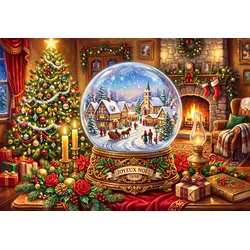 Alipson Puzzle - Puzzle Božični snežni globus - 1 000 kosov