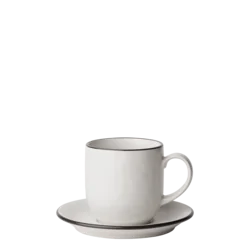 Set skodelic 12 kosov — Elements Yin & Yang white - W0231