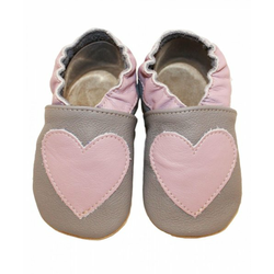 baBice cipele za djevojke sa srcem, 22,5, roza/siva