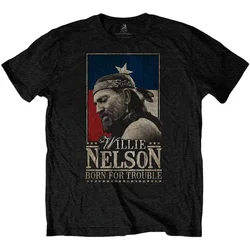 Willie Nelson Majica Born For Trouble Unisex Black L