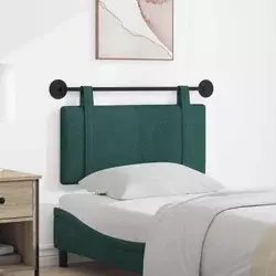 vidaXL Visoki naslon za glavo Temno zelena 100 x 55 x 5 cm blago