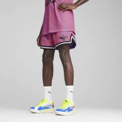 Mens Puma Melo x Neymar Jr Basketball Shorts, Purple, Size 3XL, Clothing