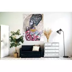 Bali - Ručni rad Dekorativna slika, 70 × 90 cm, Šarena