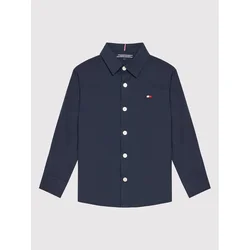 Tommy Hilfiger Srajca Solid Poplin KB0KB06965 D Mornarsko modra Slim Fit