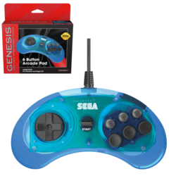 SEGA Retro-Bit MD Mini 6-B USB Blue