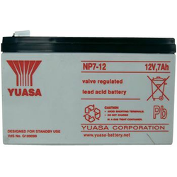 Yuasa Olovni akumulator 12 V 7 Ah Yuasa NP7-12 NP7-12 olovno-koprenasti (AGM) (Š x V x D) 151 x 98 x 65 mm plosnati utikač 4.8 mm bez