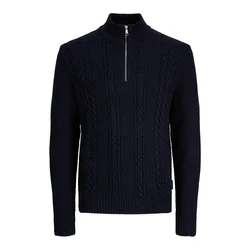 JACK & JONES Pulover JJJAMES temno modra