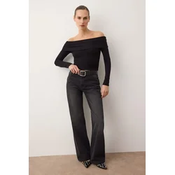 Trendyol Milla ženska bluza Twoaw25Bz00008, crna