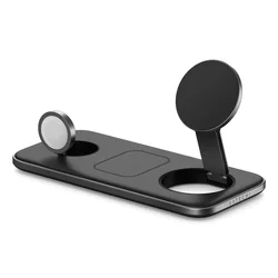 Satechi Qi2 Trio Wireless Charging Pad - with Type A,C,G plugs - Space gray