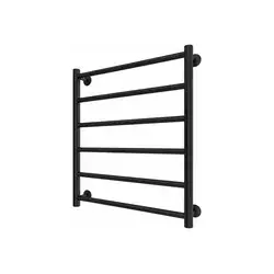 Kupaonski peškirni radijator INOX FLAT 122W/230V 57x43 cm inox/crna