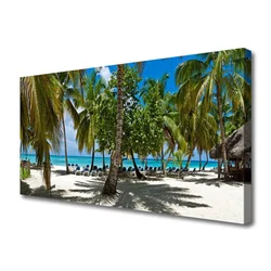 tulup.si Slika na platnu Plaža palm trees landscape 100x50 cm
