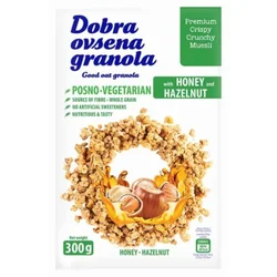 MUSLI GRANOLA OVSENA MED I LEŠNIK DOBRA 300G