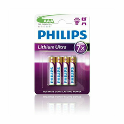 Philips FR03LB4A/10 - 4 kom litijumskih AAA baterija LITHIUM ULTRA 1,5V 800mAh