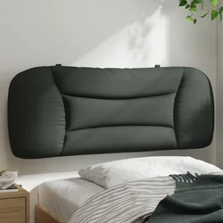 vidaXL Blazina za vzglavje Hvar temno siva 100 cm blago